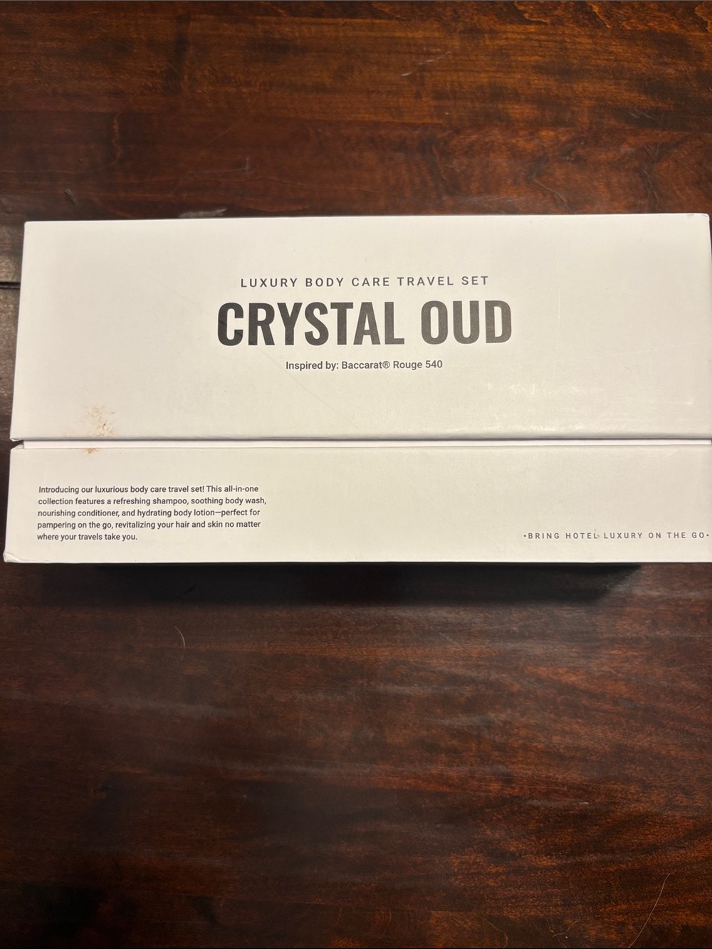 Hotel Collection Crystal Oud Travel Body Care Set - White